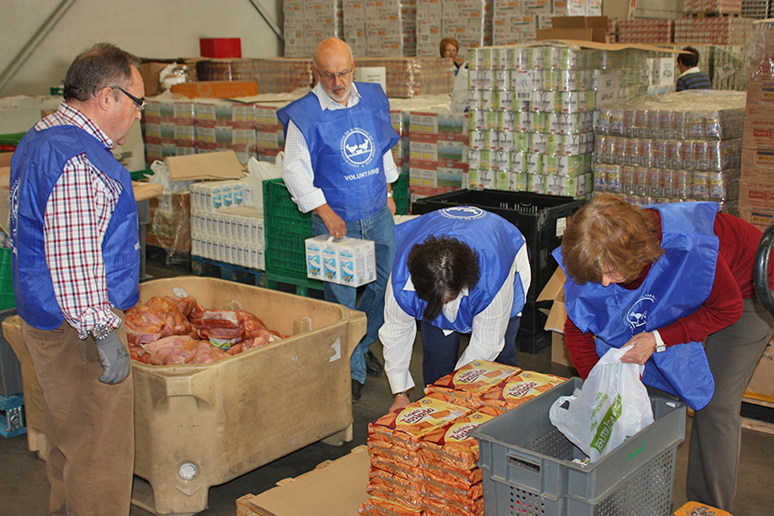 Voluntarios del Banco de Alimentos